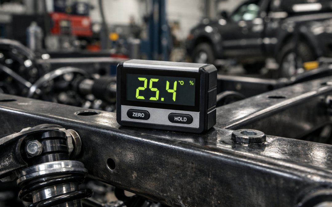 Powerful Digital Inclinometer used in the Vehicle Construction