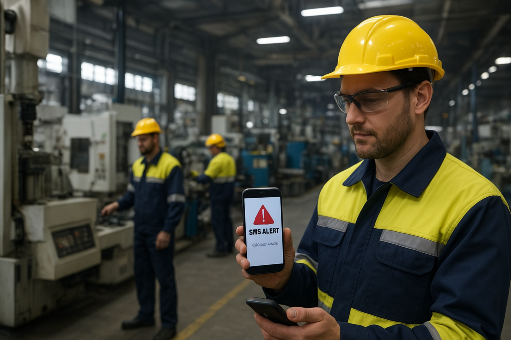sms alert system for factory