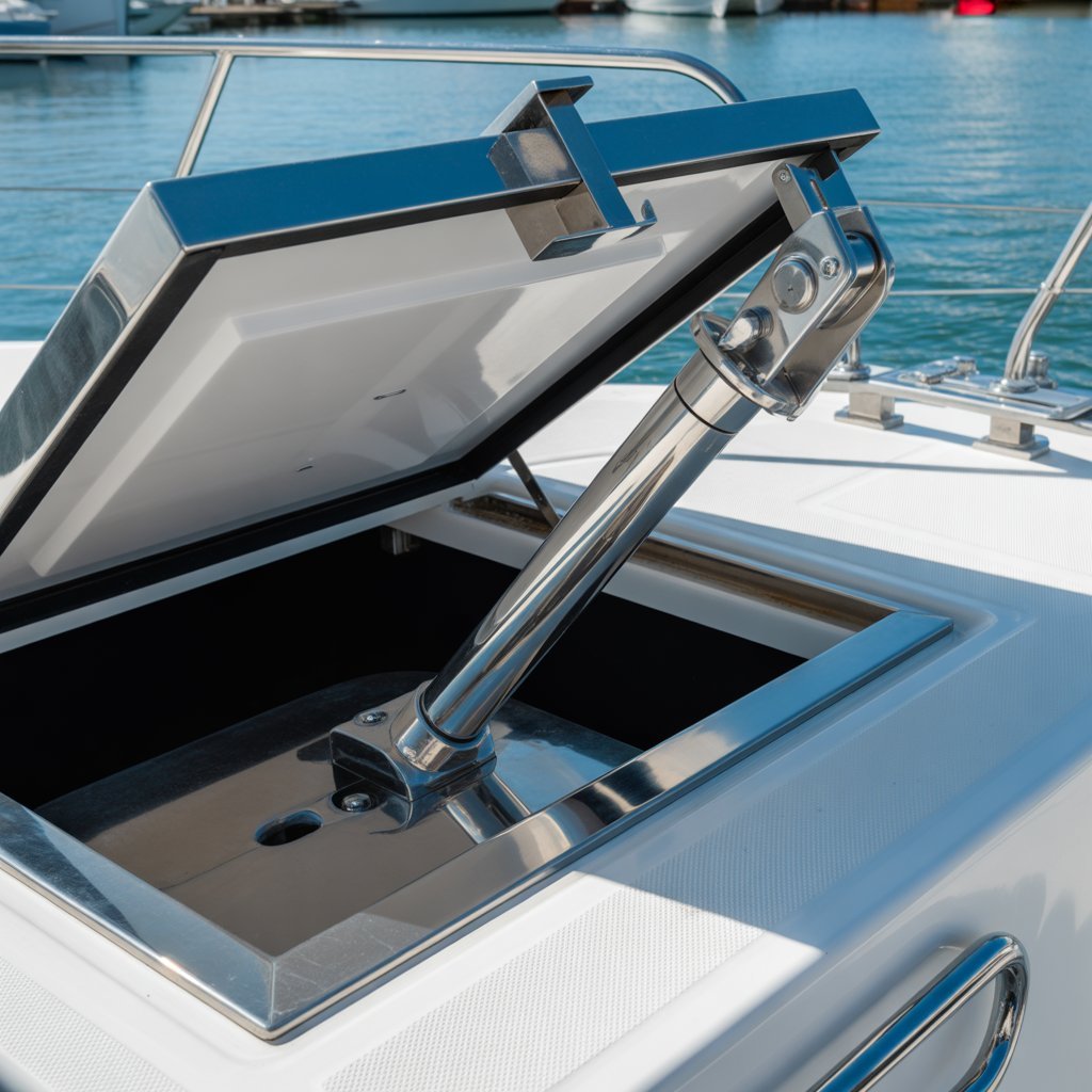 boat hatch up and down using linear actuator