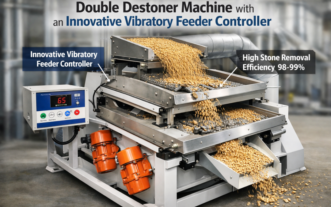 Double Destoner Machine with an Innovative Vibratory Feeder Controller