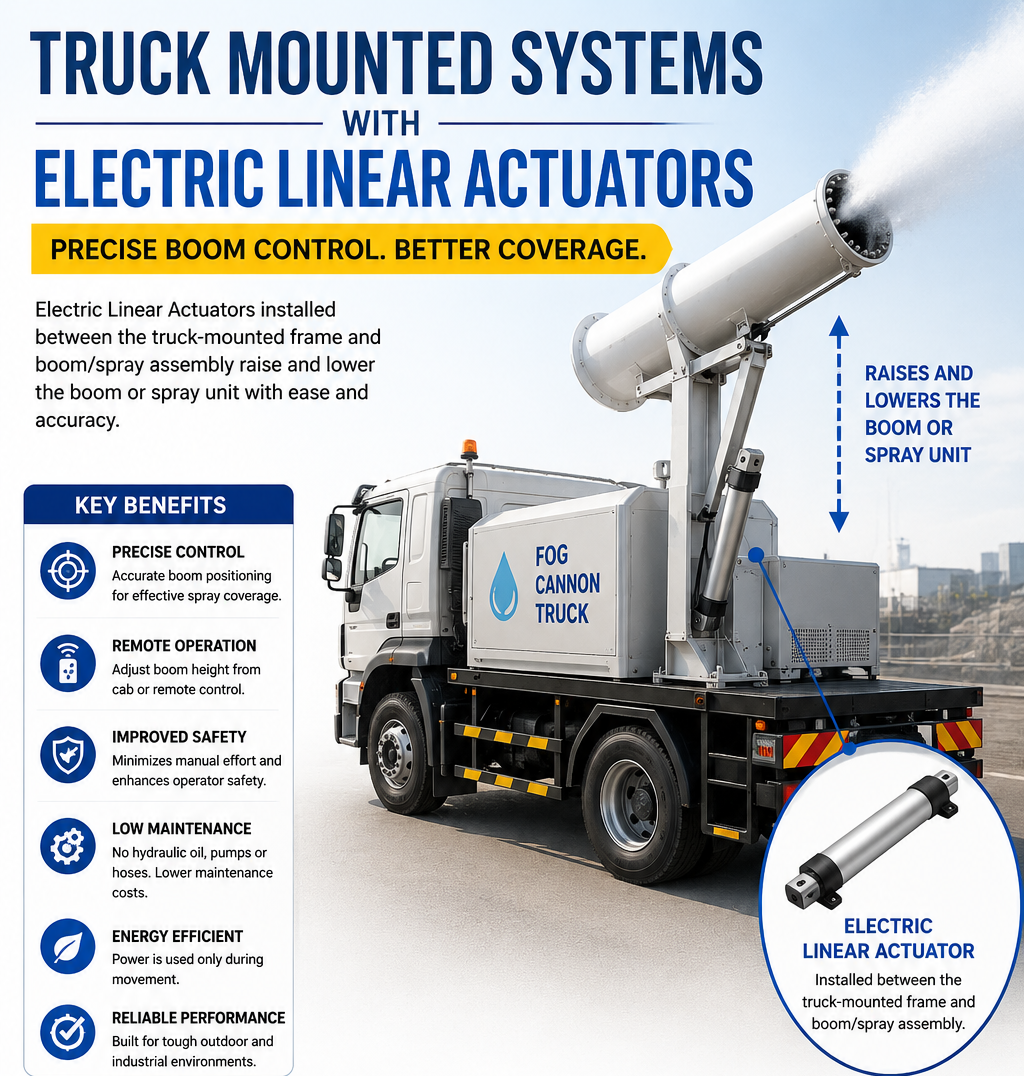 Truck Mounted Systems with Electric Linear Actuators